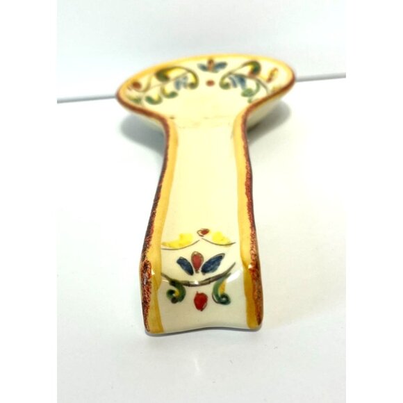 Sur La Table Spoon Rest Hand Painted Dishes Rustica Italy Earthenware Retired - Picture 5 of 8
